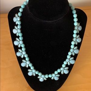 Beaded Necklace and Earrings in Mint Green